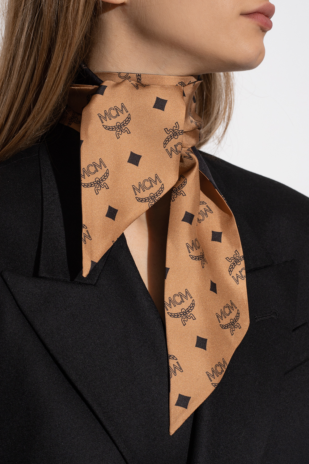 MCM Silk scarf with monogram | Women's Accessories | Vitkac